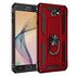 Samsung - Galaxy J7 Prime 2 Panzer Yüzüklü Kılıf - Kırmızı