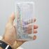 Samsung - Galaxy J7 Prime Cloe Akışkan Simli Silikon Kılıf - Gri