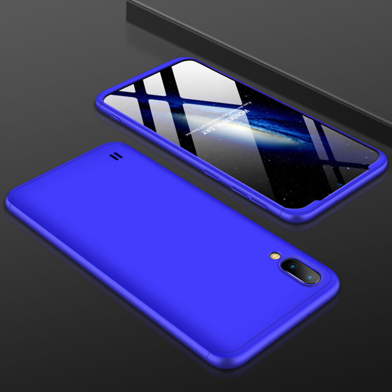 Samsung - Galaxy M10 Kamera Korumalı Platinum Kılıf - Mavi