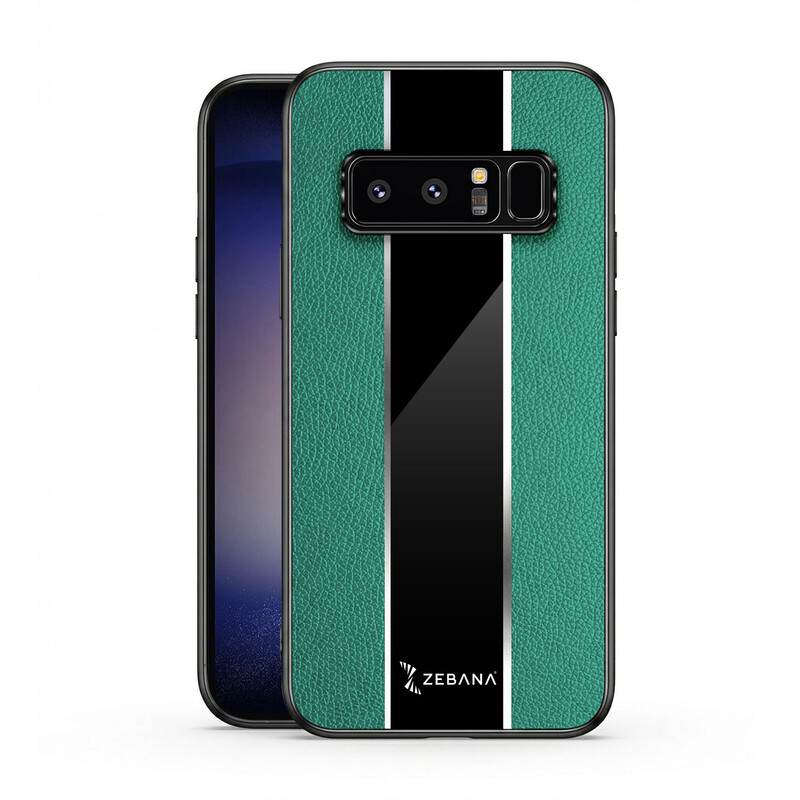 スマホアクセサリー Galaxy note 8 Samsung Galaxy Note 8 Uyumlu Zebana Premium Deri Yeşil Kılıf