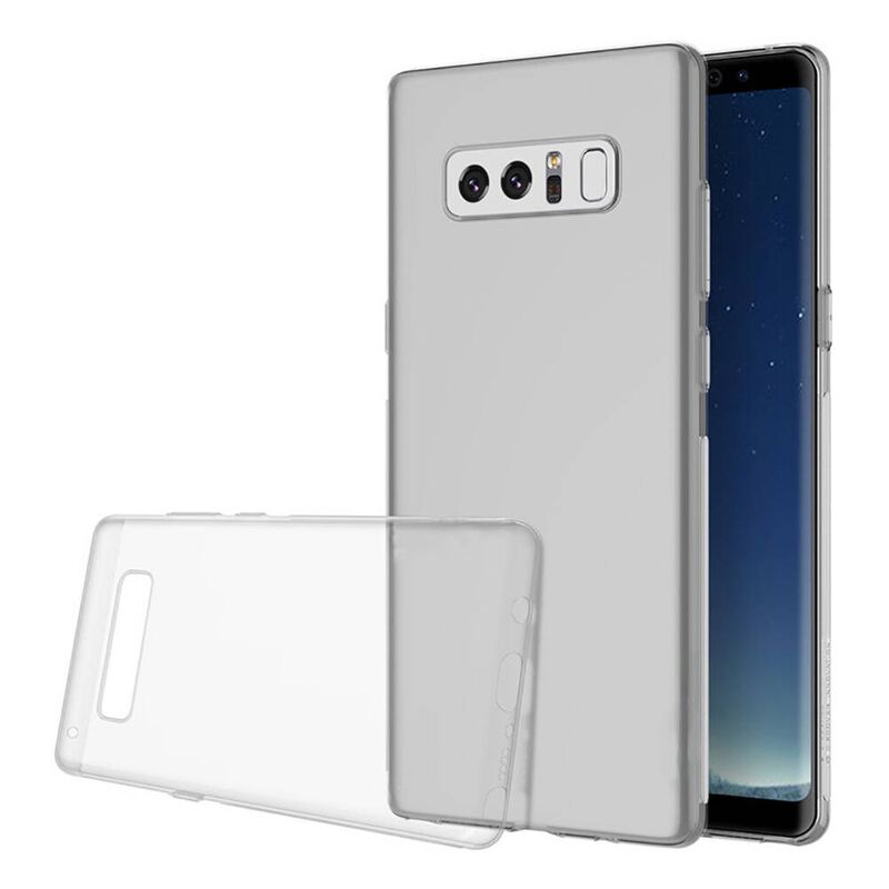 Samsung - Galaxy Note 8 Zebana Şeffaf Soft Silikon Kılıf - Şeffaf