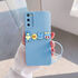 Samsung - Galaxy S20 FE Zebana Love Bear Silikon Kılıf - Açık Mavi