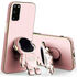 Samsung - Galaxy S20 FE Zebana Standlı Astronot Silikon Kılıf - Rose Gold