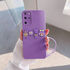 Samsung - Galaxy S20 Plus Zebana Love Bear Silikon Kılıf - Lila