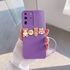 Samsung - Galaxy S20 Ultra Zebana Love Bear Silikon Kılıf - Pembe - Lila