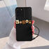 Samsung - Galaxy S20 Ultra Zebana Love Bear Silikon Kılıf - Siyah - Kahverengi