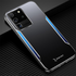 Samsung - Galaxy S20 Ultra Zebana Metal Mitras Kılıf (Silikon Kenar) - Mavi