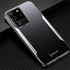 Samsung - Galaxy S20 Ultra Zebana Metal Mitras Kılıf (Silikon Kenar) - Gri
