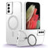 Samsung - Galaxy S22 Zebana First Class Standlı Silikon Kılıf Kablosuz Şarj Destekli - Şeffaf