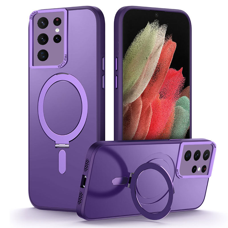 Samsung Galaxy S23 Ultra Zebana First Class Standlı Silikon Derin