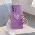 Samsung - Galaxy S23 Zebana Kalpli Love Silikon Kılıf - Lila