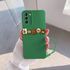 Samsung - Galaxy S24 FE Zebana Love Bear Silikon Kılıf - Kahverengi - Yeşil