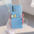 Samsung - Galaxy S24 FE Zebana Love Bear Silikon Kılıf - Açık Mavi