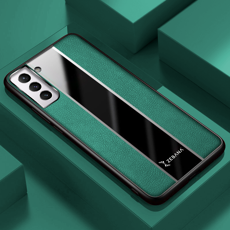 Samsung - Galaxy S24 FE Zebana Premium Deri Kılıf - Yeşil