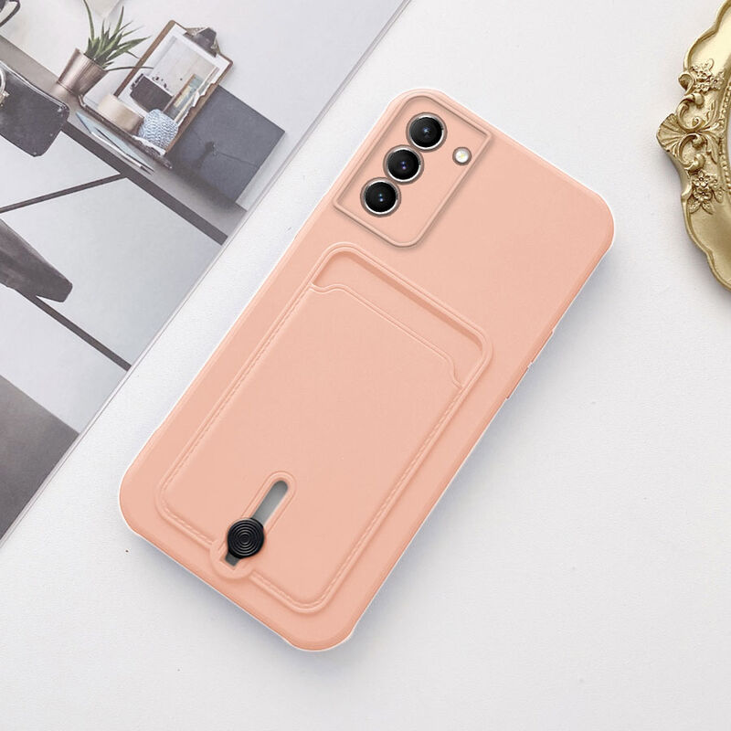 Samsung - Galaxy S24 Plus Zebana Kartlıklı Sweet Yumuşak Silikon Kılıf - Rose Gold
