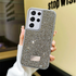 Samsung - Galaxy S24 Ultra Zebana Taşlı Star Glitter Silikon Kılıf - Gri