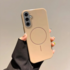 Samsung - Galaxy S25 Plus Zebana Vivid M-Safe Silikon Kılıf - Desert Titanyum