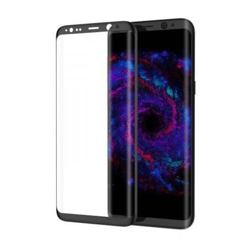 Samsung - Galaxy S8 3D Curved Cam Ekran Koruyucu - Gold