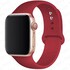 Zebana ZK4 Soft Touch Silikon Apple Watch 42mm/44mm/45mm/46 mm Uyumlu Kordon– Esnek, Hafif, Yumuşak (SAAT DAHİL DEĞİLDİR) - Bordo