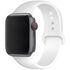 Zebana ZK4 Soft Touch Silikon Apple Watch 42mm/44mm/45mm/46 mm Uyumlu Kordon– Esnek, Hafif, Yumuşak (SAAT DAHİL DEĞİLDİR) - Beyaz