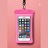 Su Geçirmeyen ve Batmayan Telefon Kılıfı - Pembe