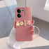 TECNO - Camon 20s Pro 5G Zebana Love Bear Silikon Kılıf - Pembe