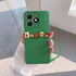 TECNO - Spark 20 Zebana Love Bear Silikon Kılıf - Kahverengi - Yeşil