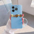 TECNO - Spark 20 Zebana Love Bear Silikon Kılıf - Kahverengi - Açık Mavi