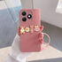 TECNO - Spark 20 Zebana Love Bear Silikon Kılıf - Pembe