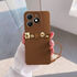 TECNO - Spark 20 Zebana Love Bear Silikon Kılıf - Kahverengi