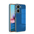 Vivo - Y16 Zebana Golden Silikon Kılıf - Petrol Mavisi