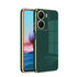Vivo - Y16 Zebana Golden Silikon Kılıf - Yeşil