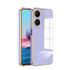 Vivo - Y16 Zebana Golden Silikon Kılıf - Lila
