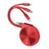 Wiwu S01 Makaralı 3 in 1 Usb Kablo - Kırmızı