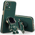 Xiaomi - Mi 11 Lite 5G Zebana Standlı Astronot Silikon Kılıf - Petrol Yeşili