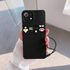 Xiaomi - Mi 11 Lite Zebana Love Bear Silikon Kılıf - Siyah