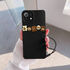 Xiaomi - Mi 11 Lite Zebana Love Bear Silikon Kılıf - Siyah - Kahverengi