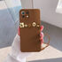 Xiaomi - Mi 11 Lite Zebana Love Bear Silikon Kılıf - Kahverengi