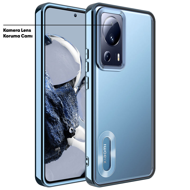 Cover Per Xiaomi 13 Lite (Mi 13 Lite) – Retro Rigido Effetto Vetro + Bordi Morbidi In TPU – Protezione Antigraffio