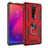 Xiaomi - Mi 9T Panzer Yüzüklü Kılıf - Kırmızı