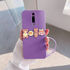 Xiaomi - Mi 9T Zebana Love Bear Silikon Kılıf - Pembe - Lila