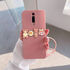 Xiaomi - Mi 9T Zebana Love Bear Silikon Kılıf - Rose Gold