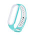 Xiaomi Mi Band 3-4-5-6 KRD-02 Silikon Kordon (SAAT DAHİL DEĞİLDİR) - Beyaz - Turkuaz