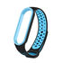 Xiaomi Mi Band 3-4-5-6 KRD-02 Silikon Kordon (SAAT DAHİL DEĞİLDİR) - Siyah - Mavi