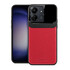 Xiaomi - Poco C65 Zebana Lens Deri Kılıf - Kırmızı