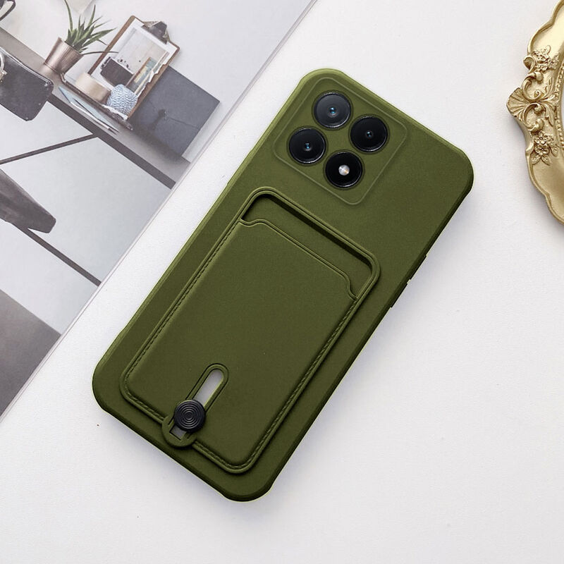 Xiaomi - Poco X6 Pro 5G Zebana Kartlıklı Sweet Yumuşak Silikon Kılıf - Yeşil