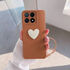 Xiaomi - Poco X6 Zebana Kalpli Love Silikon Kılıf - Kahverengi
