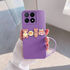 Xiaomi - Poco X6 Zebana Love Bear Silikon Kılıf - Pembe - Lila