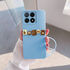 Xiaomi - Poco X6 Zebana Love Bear Silikon Kılıf - Kahverengi - Açık Mavi