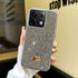 Xiaomi - Poco X6 Zebana Taşlı Star Glitter Silikon Kılıf - Gri